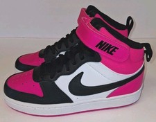 Nike Court Borough Mid 2 Youth Sneakers Fierce Pink/Black Size 4.5Y HV0933-100