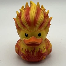 Fire Duck Flames Jeep Duck Cruise & Desk Décor Resin