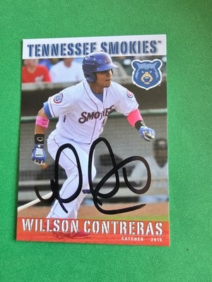 WILLSON CONTRERAS  2115 Tennessee Smokies Autograph card