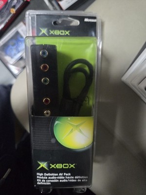Original Xbox OEM High Definition HD AV Pack Adapter X08-47697 open box