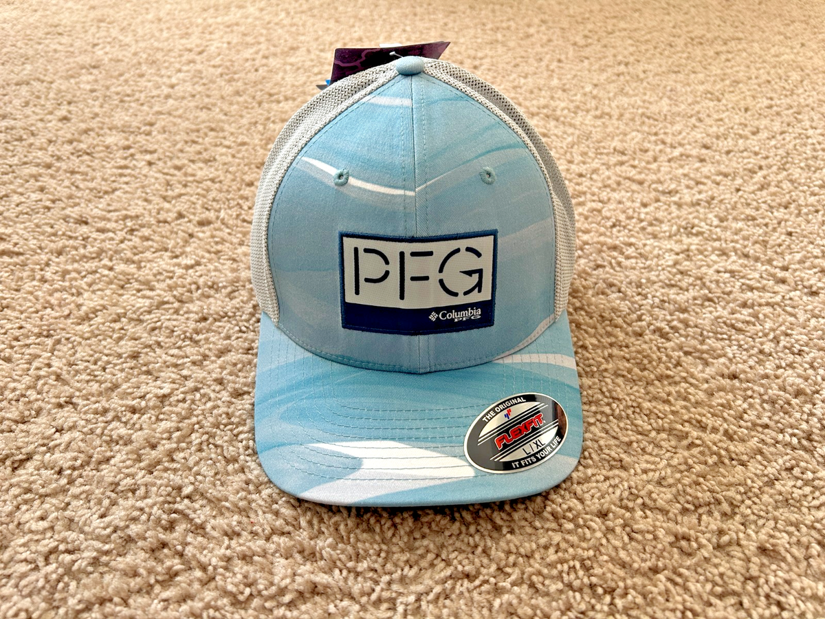 Columbia PFG Camo Mesh Flexfit Cap L/XL | eBay