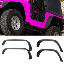 4x Front Rear Fender Flares Textured Steel For 2007-2018 Jeep Wrangler Jk Jku