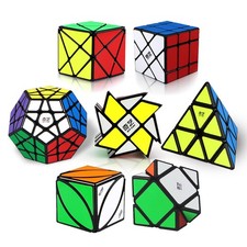 Speed Cube Set, Puzzle Cube Bundle with Axis, Fisher, Ivy, Windmill, Skew, Me...