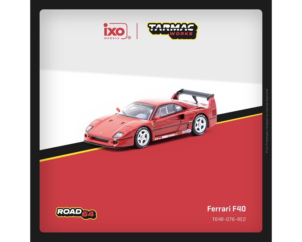 Tarmac Works Ferrari F40 Red – ixo Models Road64 1/64 | eBay
