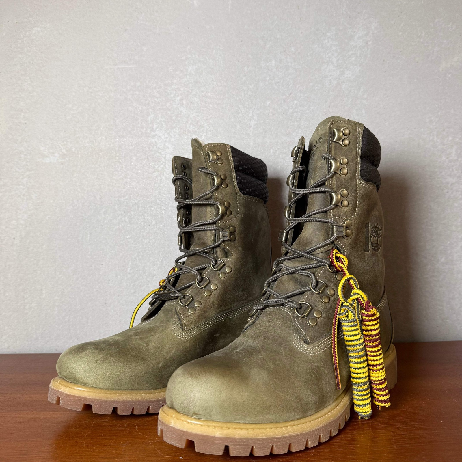 Timberland X KITH Premium Weatherproof Shearling Boots | Full Grain / Light Gree image 5