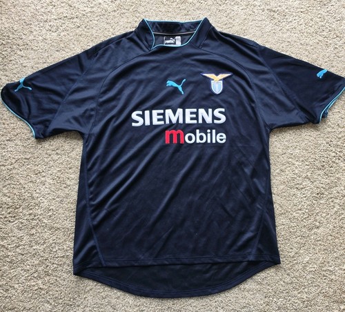 Puma 2002-03 SS Lazio FC Vintage Away Soccer Jersey, Size XXL, 2XL