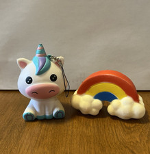 UNICORN AND RAINBOW SQUISHY SLOW RISING STRESS RELIEF FIGURES