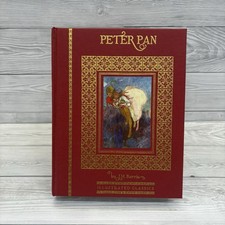 Peter Pan Illustrated Hardcover J.M. Barrie Red Gilt 2006