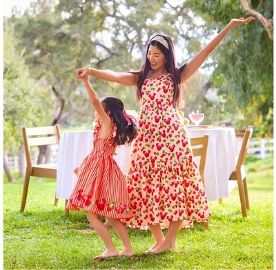 red strawberry dress Cleo Dress