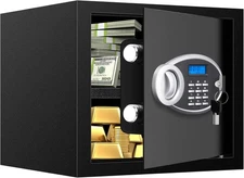 1.6 Cuft Fire Safety Box with Electronic Keypad and Spare Keys