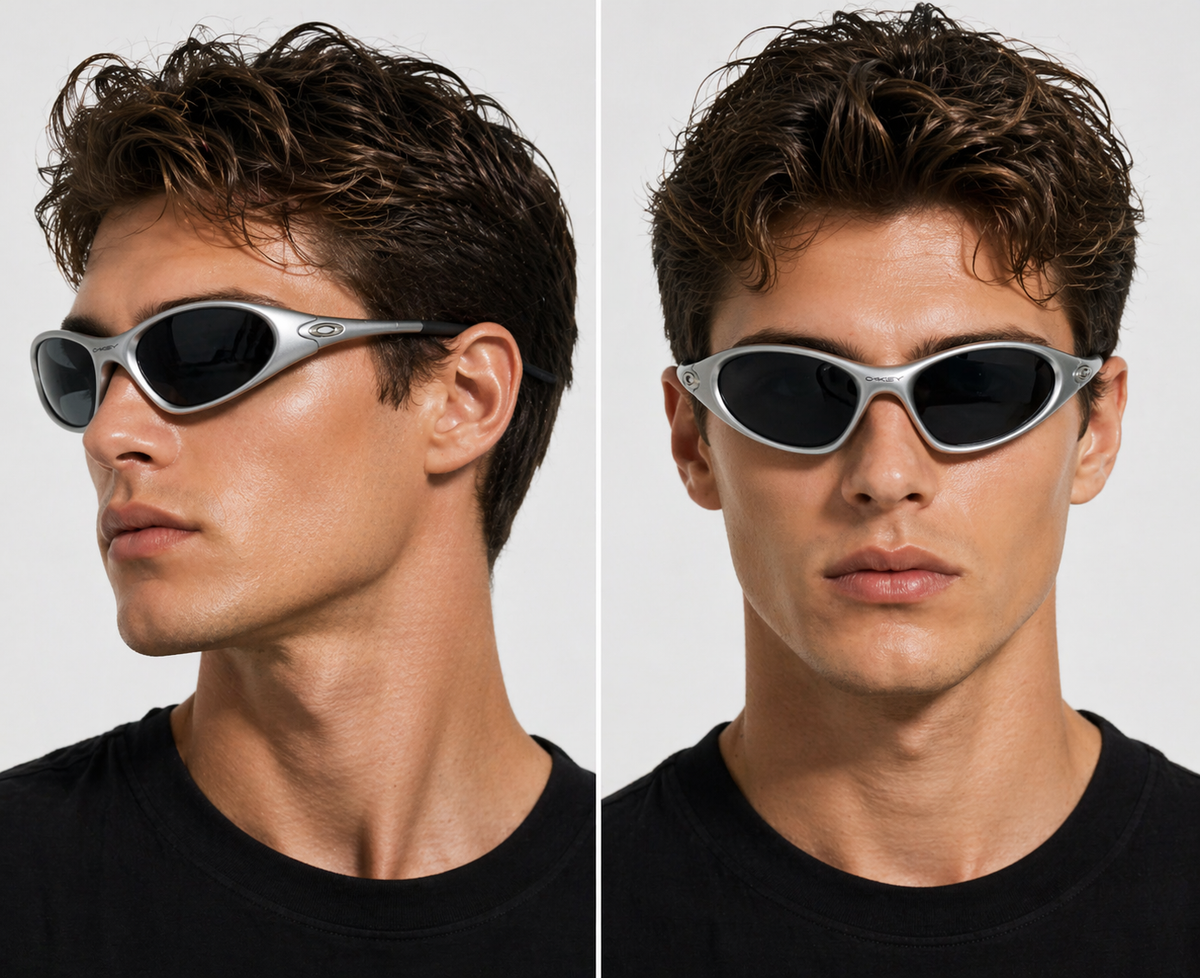 Oakley Minute Gen1 Minute1.0 Sunglasses Sliver Frame Black Lenses