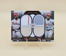 RYAN HOWARD &amp; JIMMY ROLLINS PHILLIES QUAD RELIC LEGENDS /49 - 2024 Topps Museum