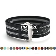 High Quality 20mm 22mm Men Watch Bracelet Nylon Watch Band Strap Universal New