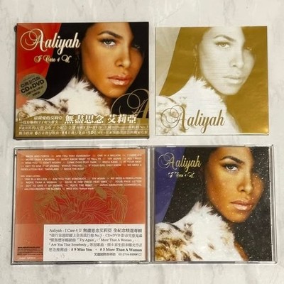 Aaliyah 2003 I Care 4 U - Taiwan Box SAMPLE CD+DVD Album with