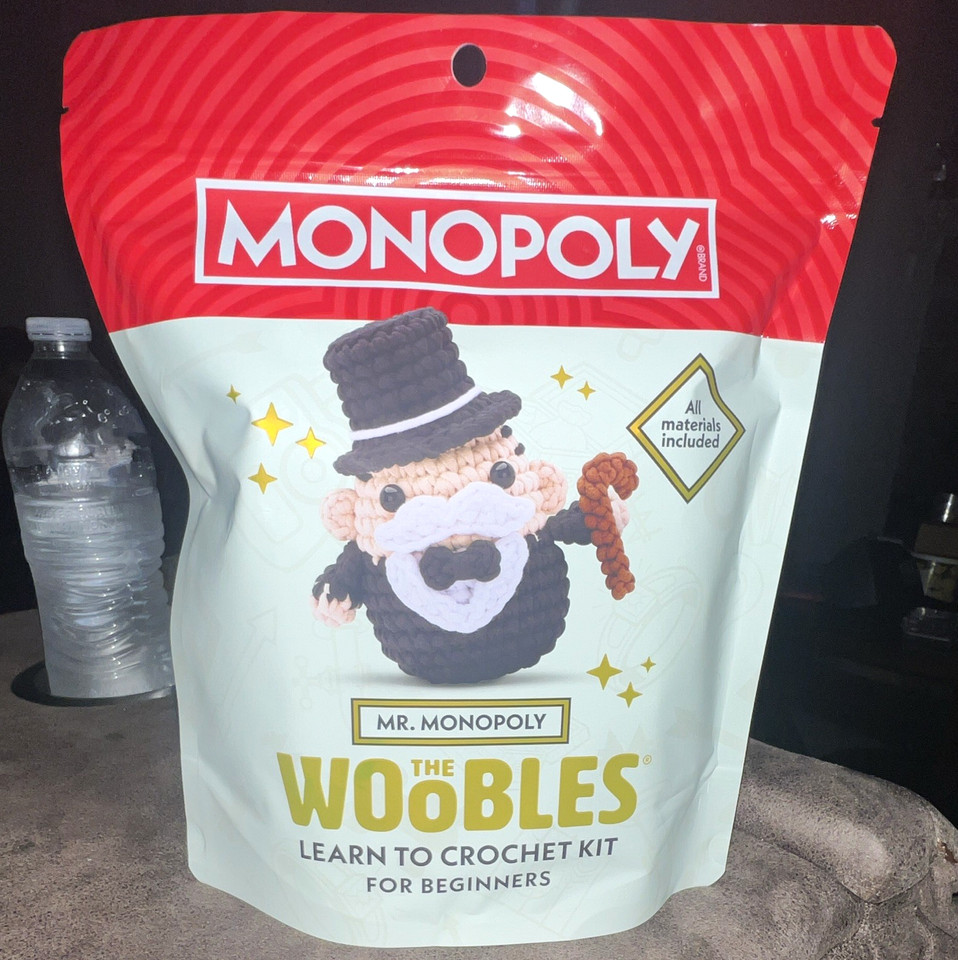 The Woobles Monopoly Mr. Monopoly Learn to Crochet Kit for Beginners | eBay