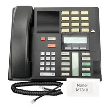 Nortel M7310 Black Corded Telephone Speakerphone Business Office Phone
