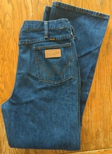 Wrangler Vintage 70's Jeans 945 Cowboy Cut Bootcut USA Men's W34x32L Distressed