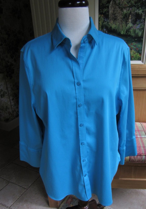 Designer CHICO'S No-Iron Blouse, Chico's 3 (12-14), New!