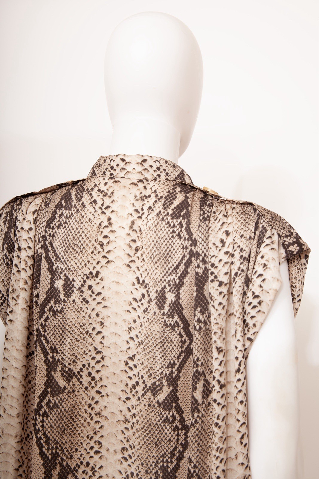 Lanvin Resort 2011 Python-Print Silk Tunic Dress … - image 5