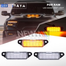 For 2021-2025 Ram 1500 Trx Led Hood Scoop Marker Light Amber Led Running Lights