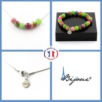 Mineralien Und Edelsteine. Schmuckset Armband Halskette Perlen Turmalin