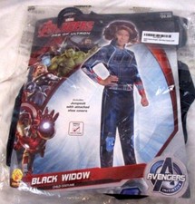Avengers Black Widow Girl Rubies Halloween Cosplay Costume Sz Small 4-6 NWT HA6b