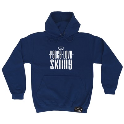 Pm Peace Love Skifahren - Neuheit Herren Damen Kleidung lustiges Geschenk Hoodies Hoodie