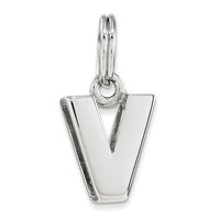 Sterling Silver V Charm on sale Sterling Silver V Charm on sale