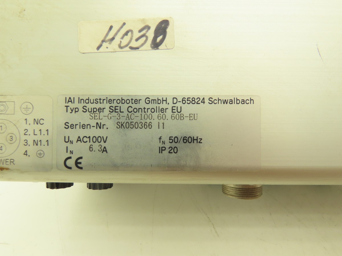 IAI SEL-G-3-AC-100.60.60B-EU Super SEL 3-Axis Servo IAI SEL-G-3-AC-100.60.60B-EU Super SEL 3-Axis Servo
