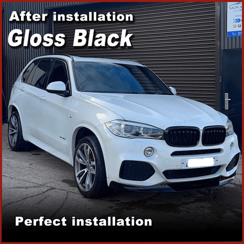 Glanz Schwarz Frontlippe Splitter Frontspoiler für BMW X5 F15 M-Paket 2014-2018 - Picture 4 of 8