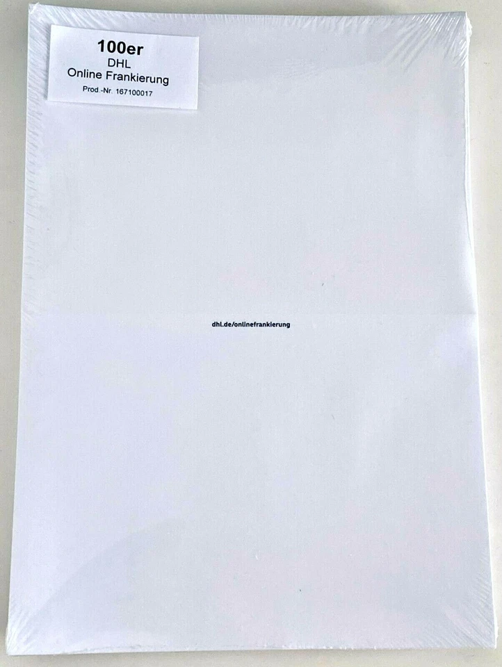 100x Etiketten Hermes DPD Aufkleber Klebe- Versandetiketten Paketschein A4 - Bild 2 von 4
