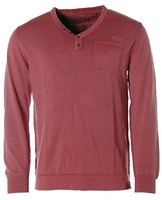 Kitaro Herren Pullover Strick V-Ausschnitt -Us-Highway- Red Brick M K7587
