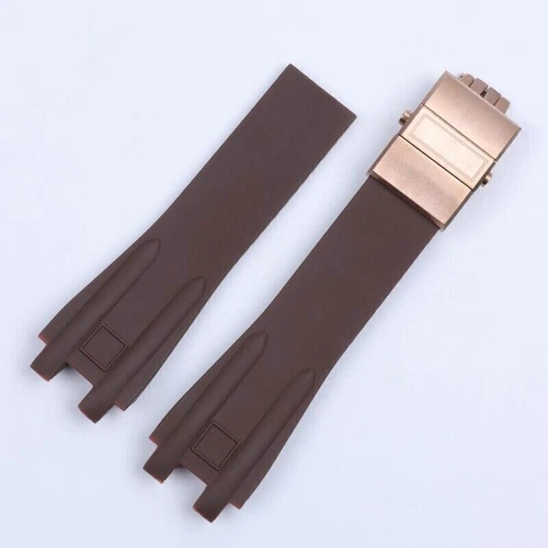 Correa de reloj ejecutiva de goma de silicona de 26 mm para Ulysse Nardin El Toro - Imagen 28 de 30