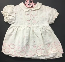 Vintage Tagged MAITE FABRICADO EN REP DOMINICANA Girls Toddler Dress 