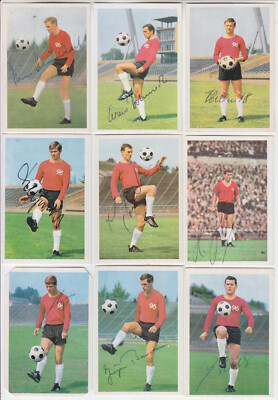Hannover 96  18 Bergmann Sammelbilder mit Autogramm 60er Jahre