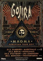 Gojira - Magma, Tour 2017 | Konzertplakat | Poster