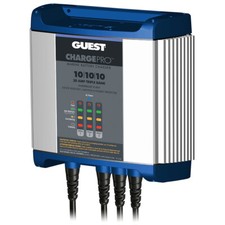 Guest On-Board Battery Charger 30A/12V - 3 Bank - 120V Input, Waterproof IP67