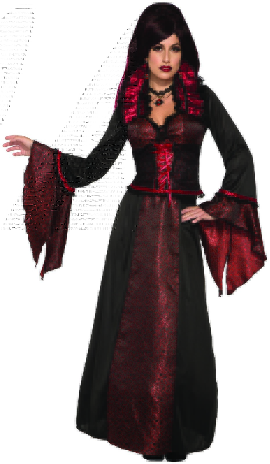 Vampiress Countess Crimson Women's Halloween Costume Vampire Queen Fancy Dress