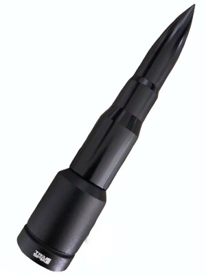 True Spike 4 Inch Short Black Bullet Antenna Fits Chevy Corvette C5 1997 To 2004