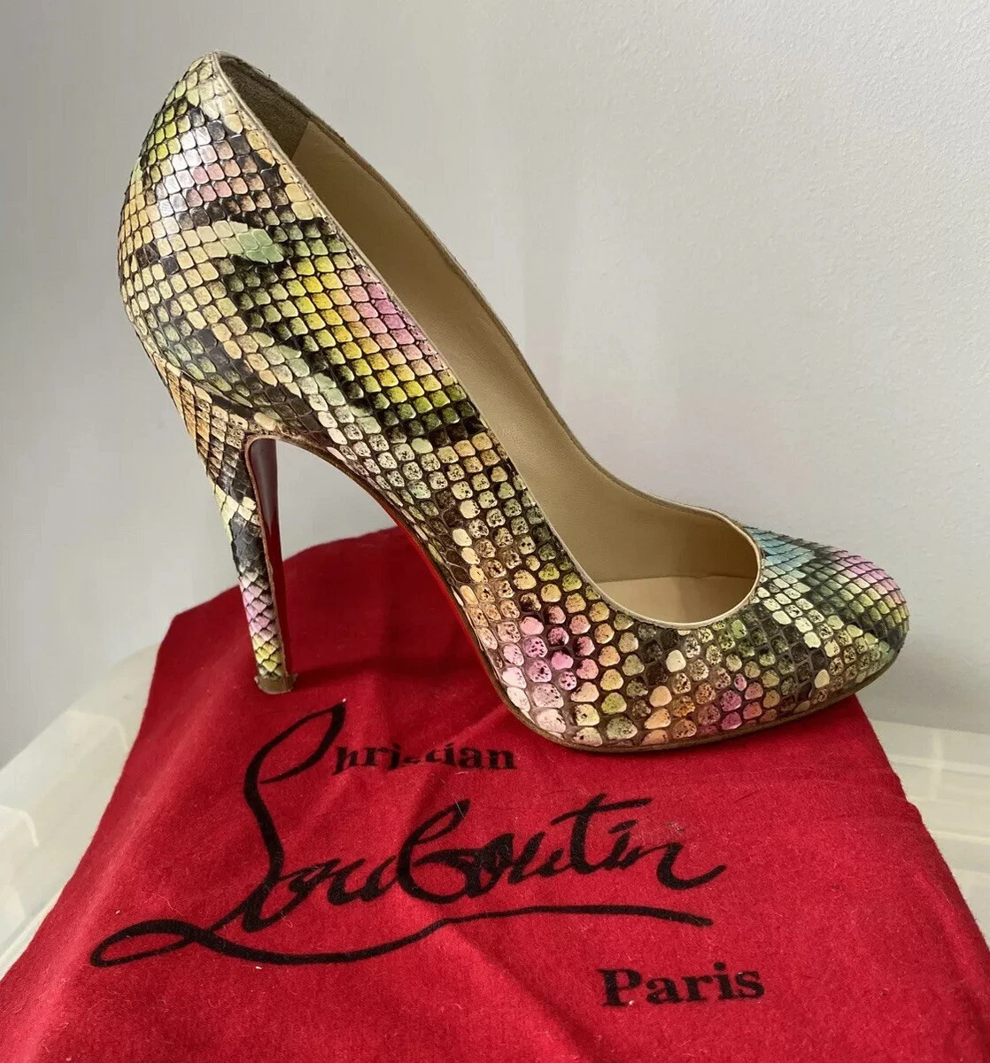 Louboutin peau cheap de serpent