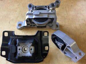 3pcSet Motor Mounts fit AUTO Engine 3.0L 2010-2012 Ford Fusion Engine Trans 
