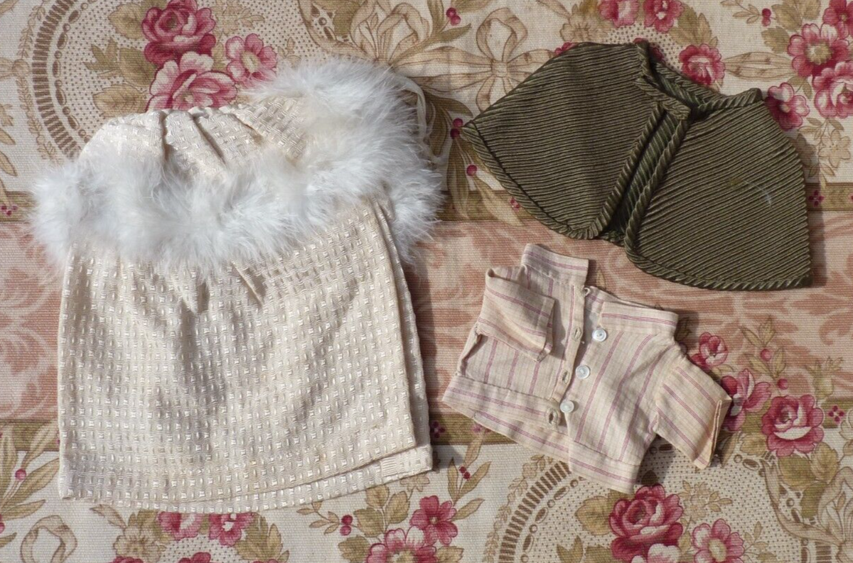ROBE ANCIENNE DE poupée Type SFBJ / JUMEAU Taille 10 EUR 37,50