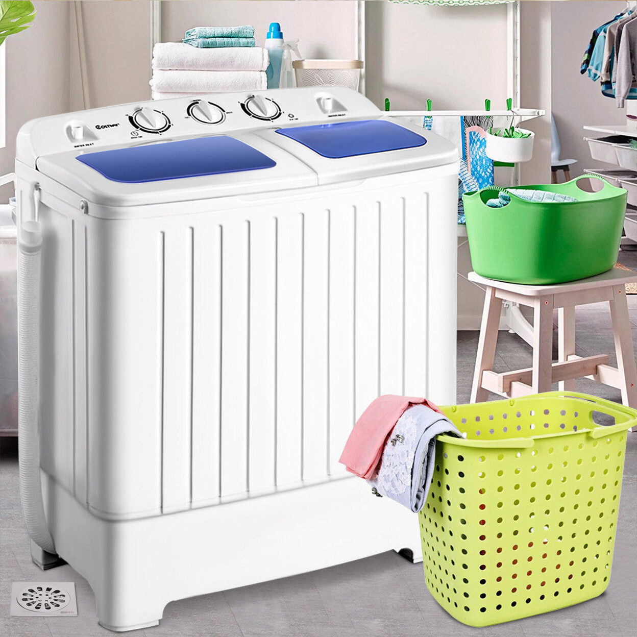 costway 2 in 1 portable washing machine