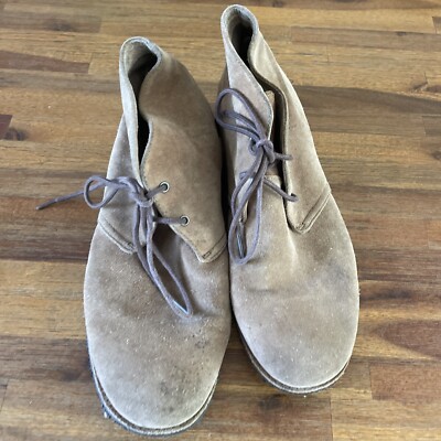 Ugg Energ Brown Tan Leather Casual Lace Up Chukka Ankle  display picture 3