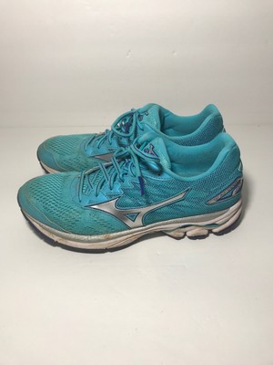 bright blue running shoes
