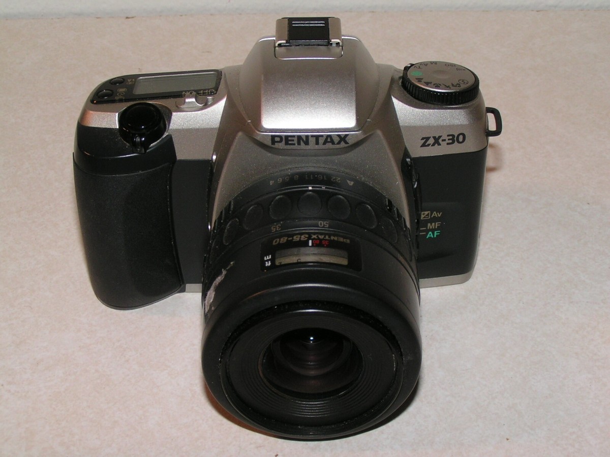 Pentax ZX-30 SLR Film Camera with Pentax Zoom 35-80mm F4 to