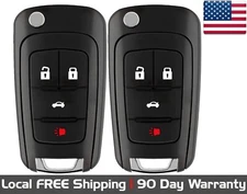2x New Quality Replacement PEPS Proximity Key Fob Remote For Buick & Chevrolet
