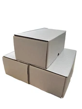 (3x) 350 CT COUNT Corrugated Cardboard Storage Box-Sport Trading Card Boxes