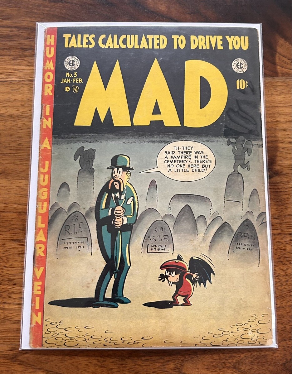 Mad #3 (1953) Original Pre- Magazine-GOLDEN AGE-PRE-CODE!! | eBay