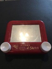 Ohio Art POCKET Etch A Sketch Mini Small Toy Red Color